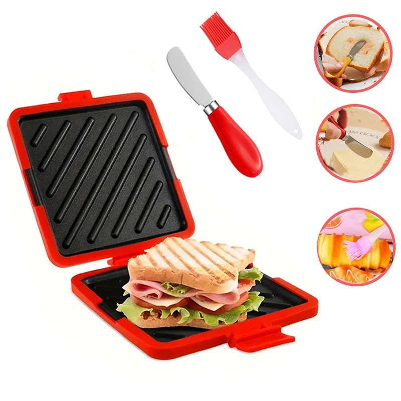 Baking Kitchen Set - 3팩 식품 등급 샌드위치 토스터, 버터
