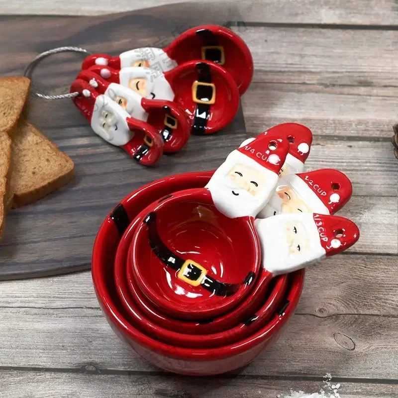 Kitchen Baking Kit - 크리스마스 측정 스푼 세트, 3D 수공