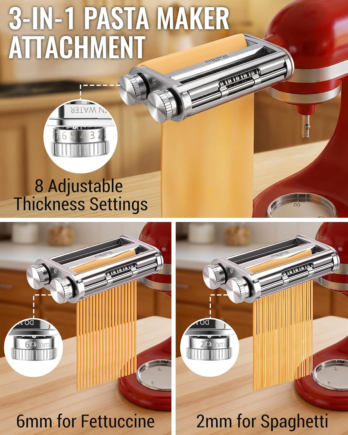 키친에이드 믹서 3-in-1 파스타 롤러 커터 부착물, - Kitchenaid Baking Set 리뷰 및 가격