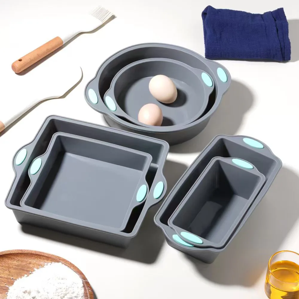 회색 내열성 실리콘 케이크 몰드 팬 2/3개 베이킹 트 - Kitchen Baking Ware 리뷰 및 가격