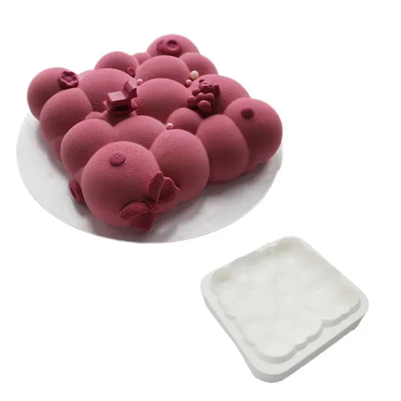 3D 사각 구름 케이크 틀 구름 모양 팬 화이트 실리콘 - Kitchen Baking Ware 리뷰 및 가격