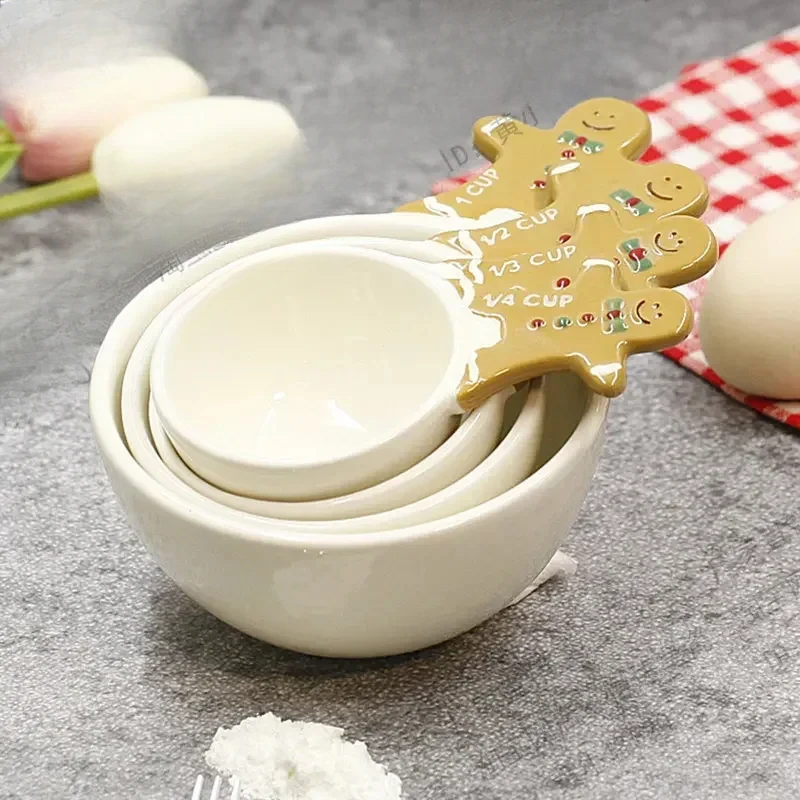 크리스마스 측정 스푼 세트, 3D 수공 세라믹 그릇 측 - Kitchen Baking Kit 리뷰 및 가격