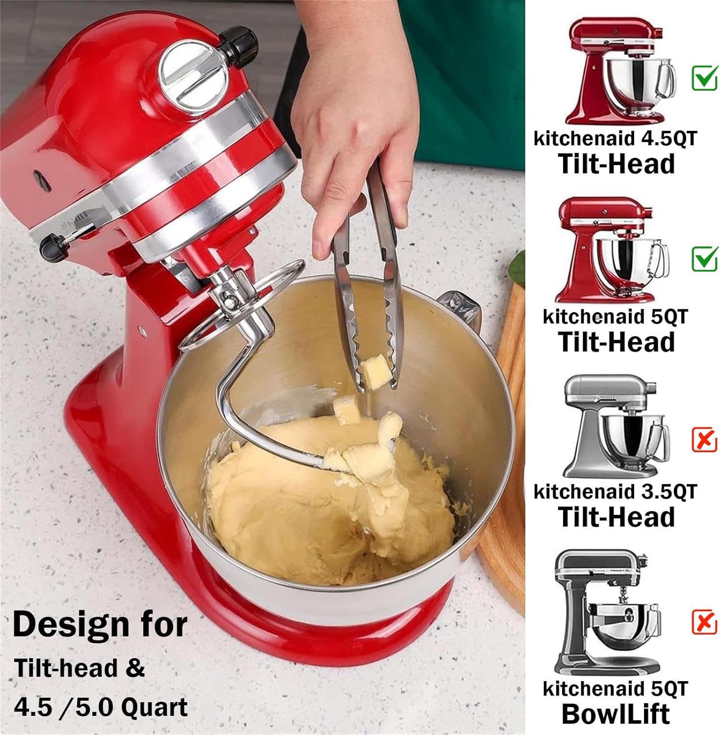 키친에이드 4.5-5쿼트 틸트헤드 스탠드 믹서용 스프링 - Kitchenaid Baking Set 리뷰 및 가격