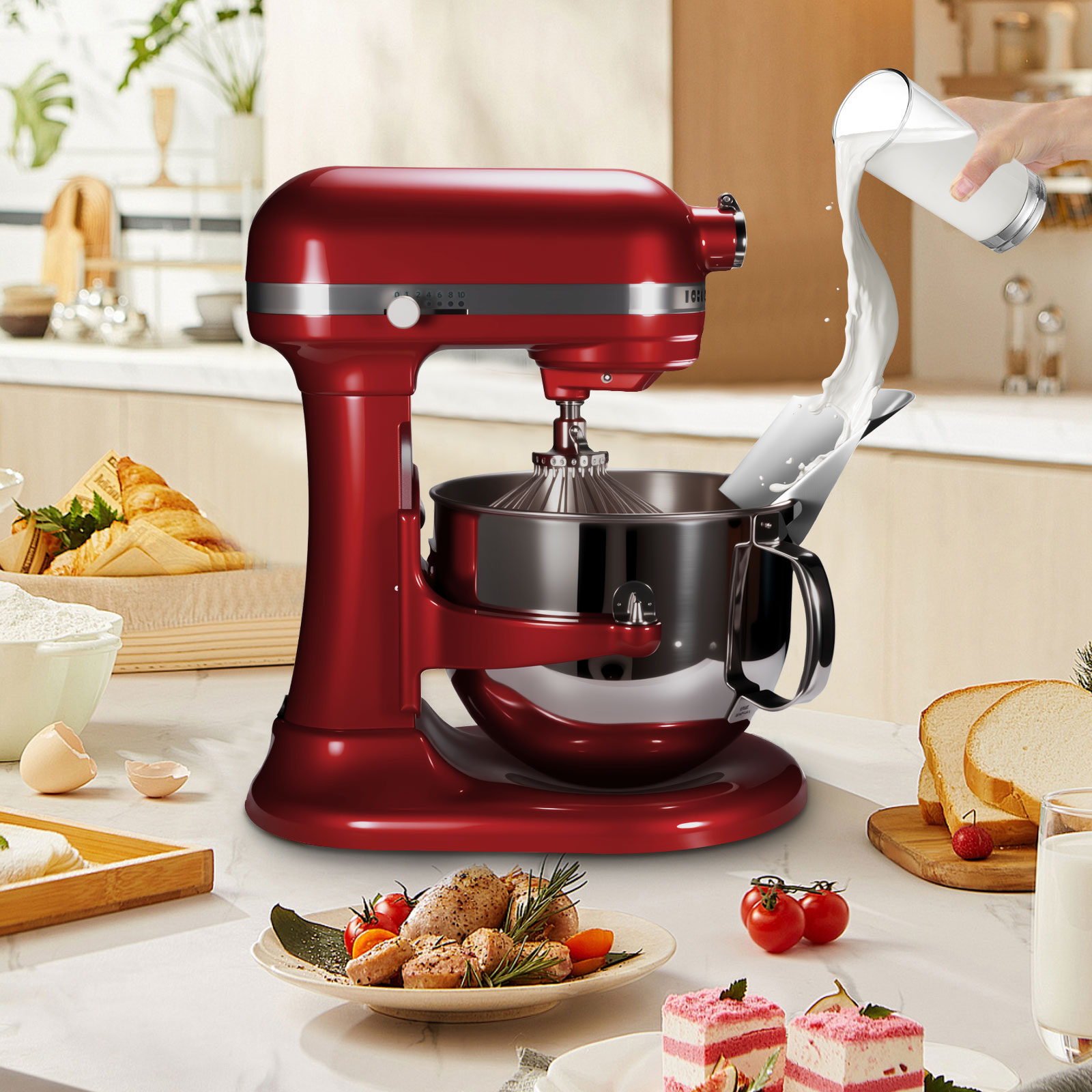 스탠드 믹서용 스테인리스 스틸 티핑 가드 1개 - 스테 - Kitchenaid Baking Set 리뷰 및 가격