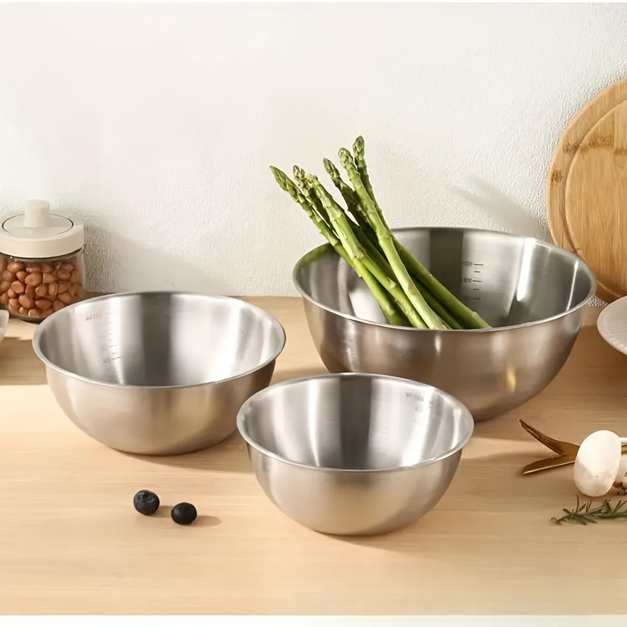 3개 스테인리스 스틸 샐러드 볼 세트, 믹싱 볼, 베이 - Baking Kitchen Set 리뷰 및 가격