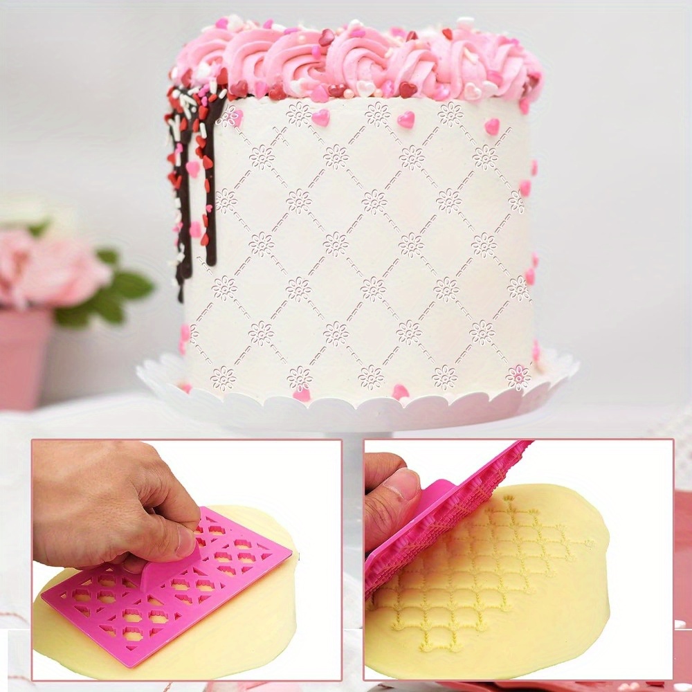 9 개/대 케이크 초콜릿 퐁당 금형 플라스틱 인쇄 비스 - Kitchen Baking Kit 리뷰 및 가격